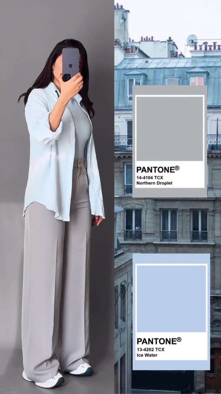 Mocha Brown Shirt with Beige Wide-Leg Pants