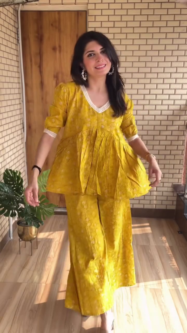 Maroon Printed Co-Ord Set