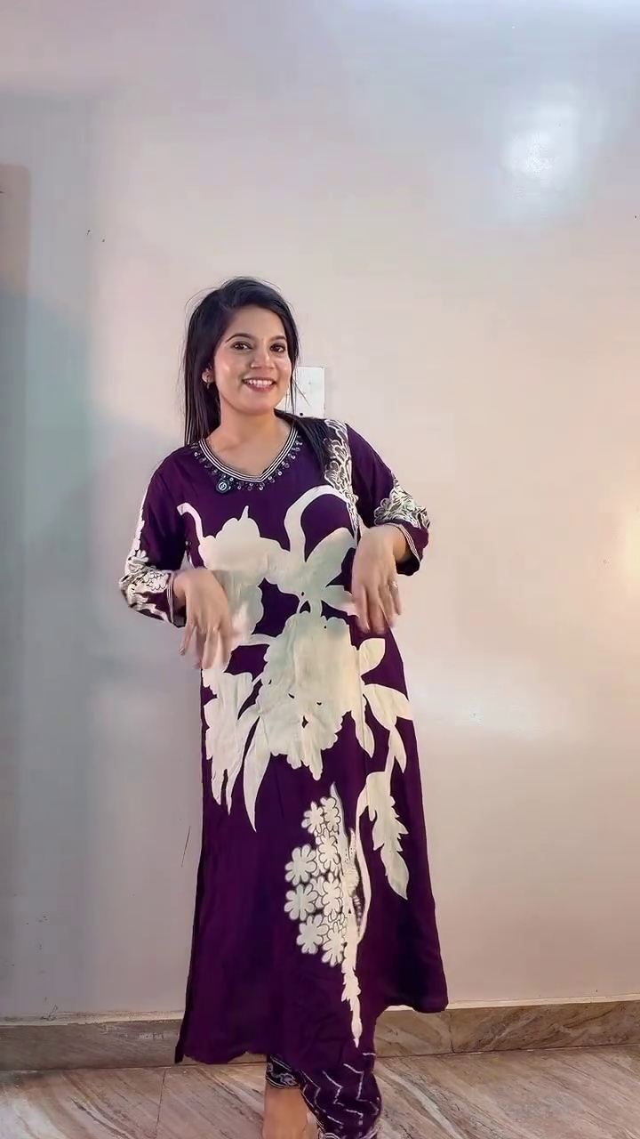 Red Ethnic Printed Kurta Set