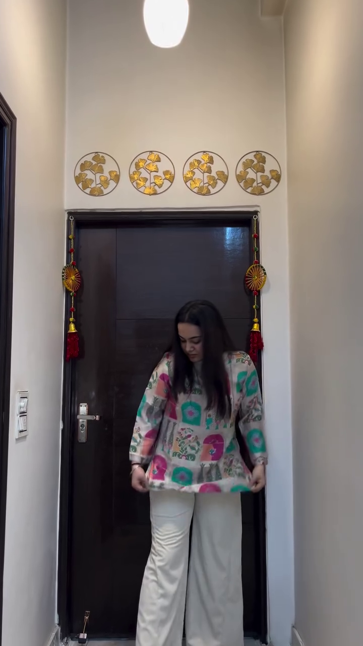 Vintage Floral Tunic Top