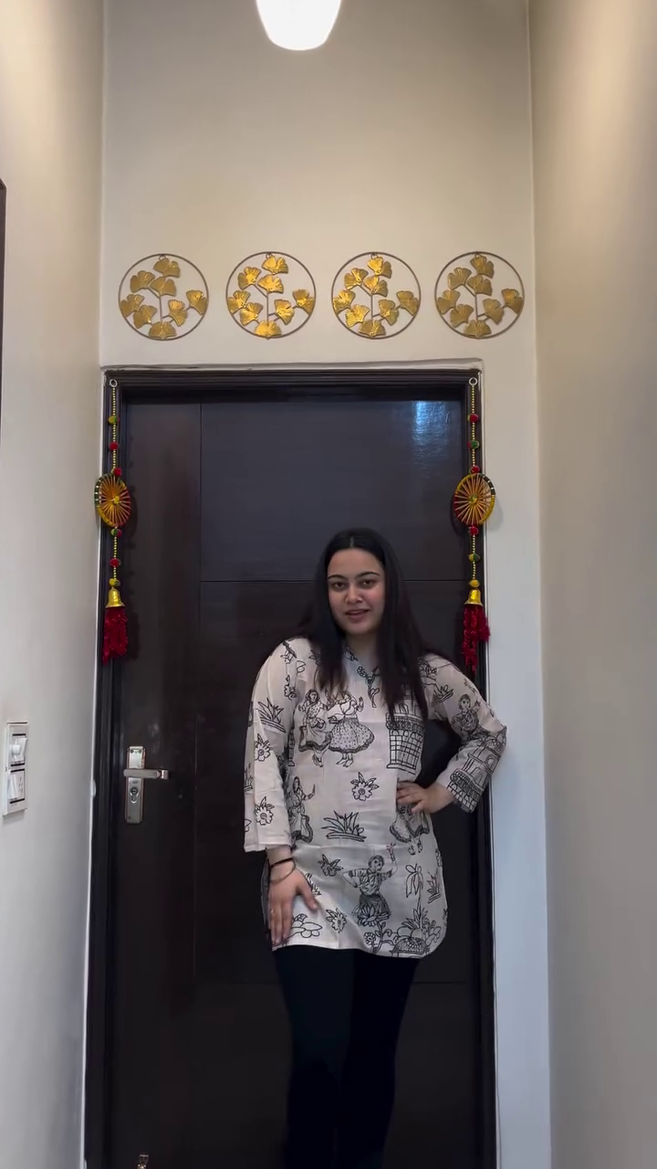 Vintage Floral Tunic Top