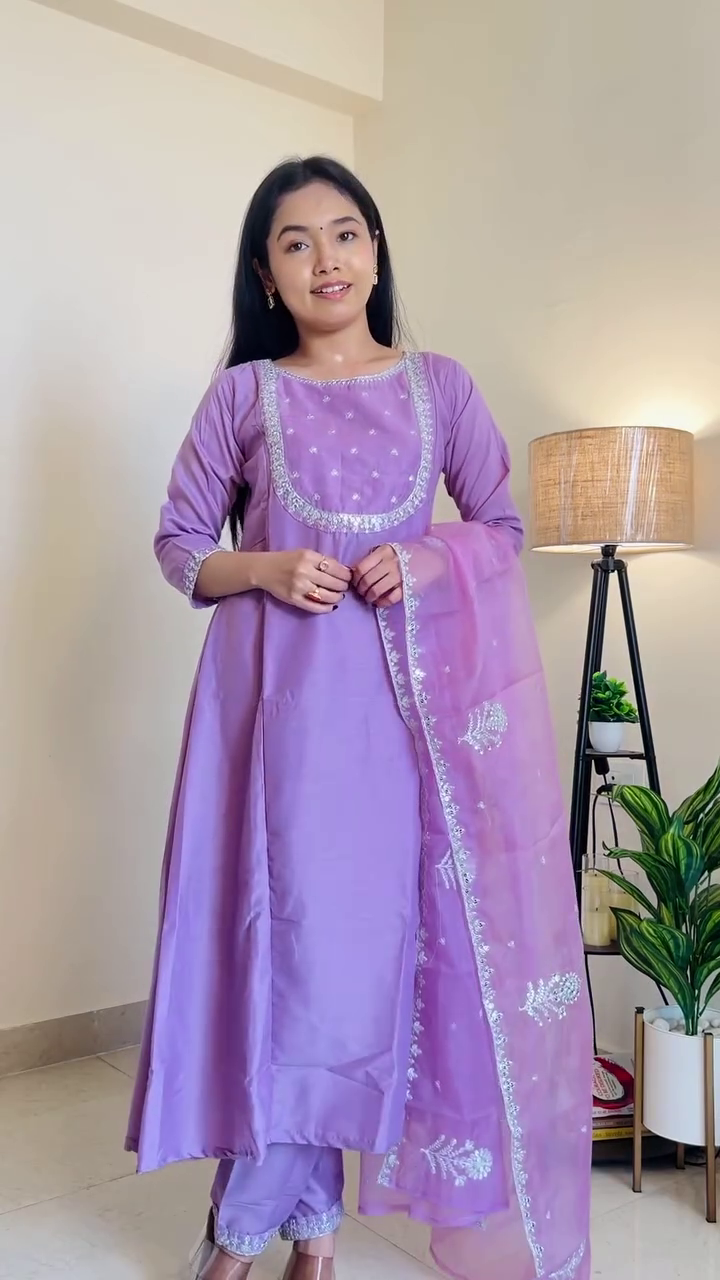 Ruby Red Festive Kurta Set