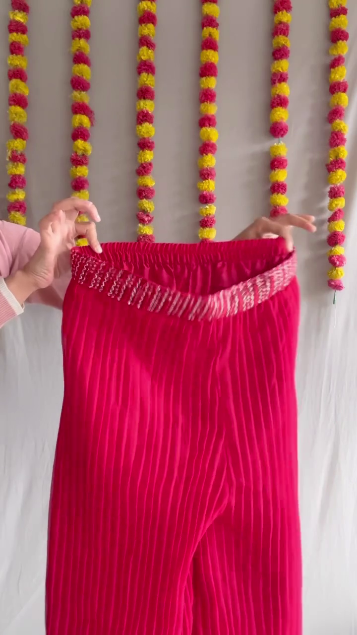 Classic Red Embroidered Blouse