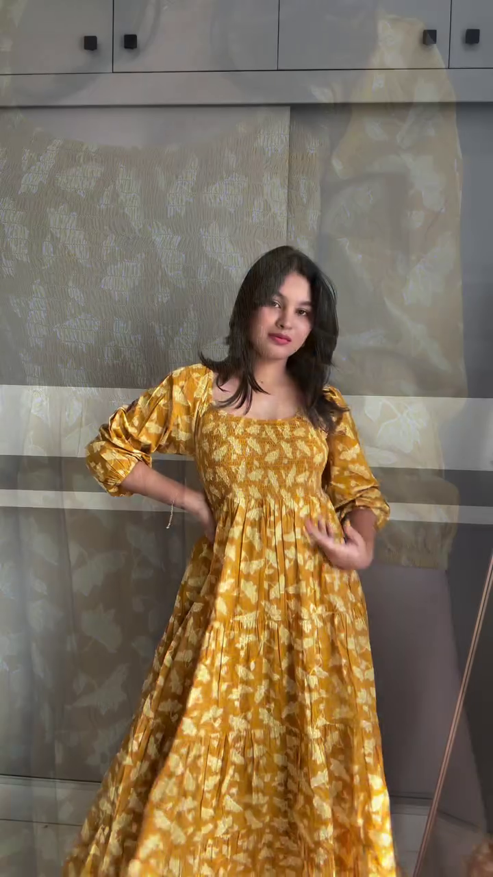 Rose Pink Floral Midi Dress