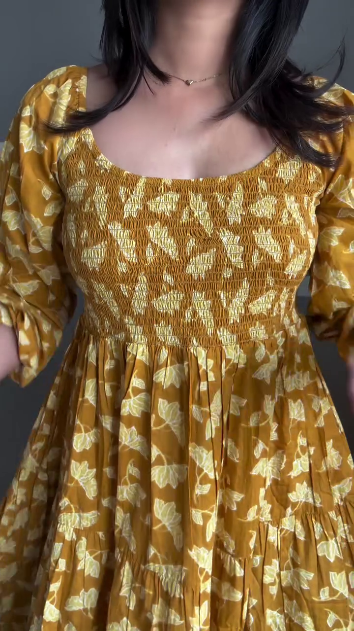 Rose Pink Floral Midi Dress