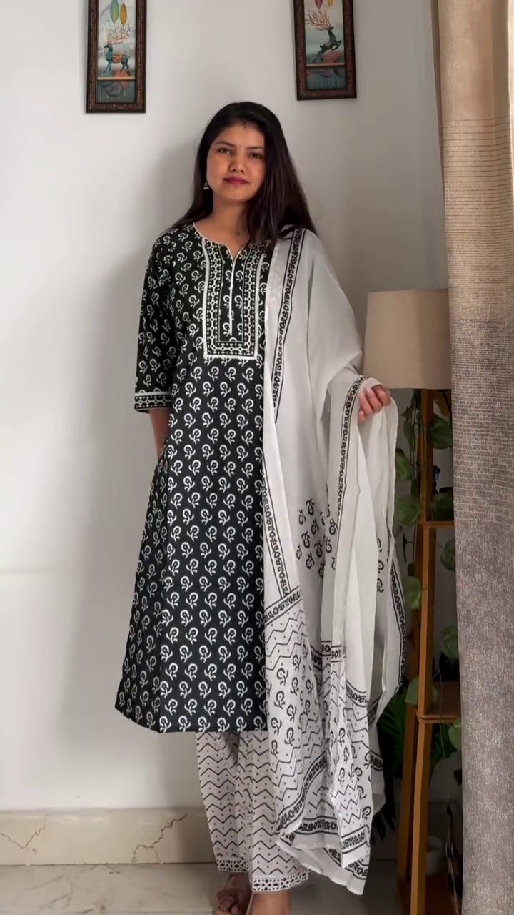 Maroon Printed Festive Suit Set