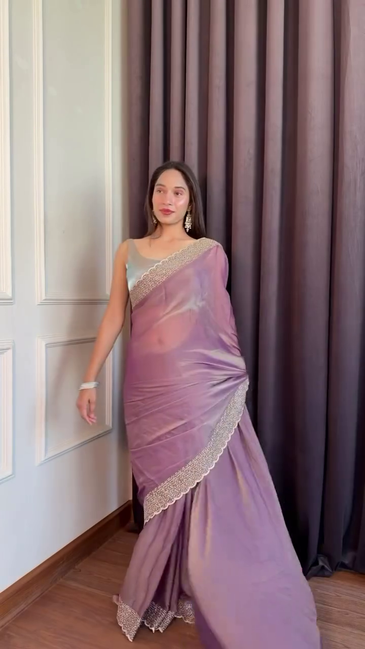 Midnight Black Saree