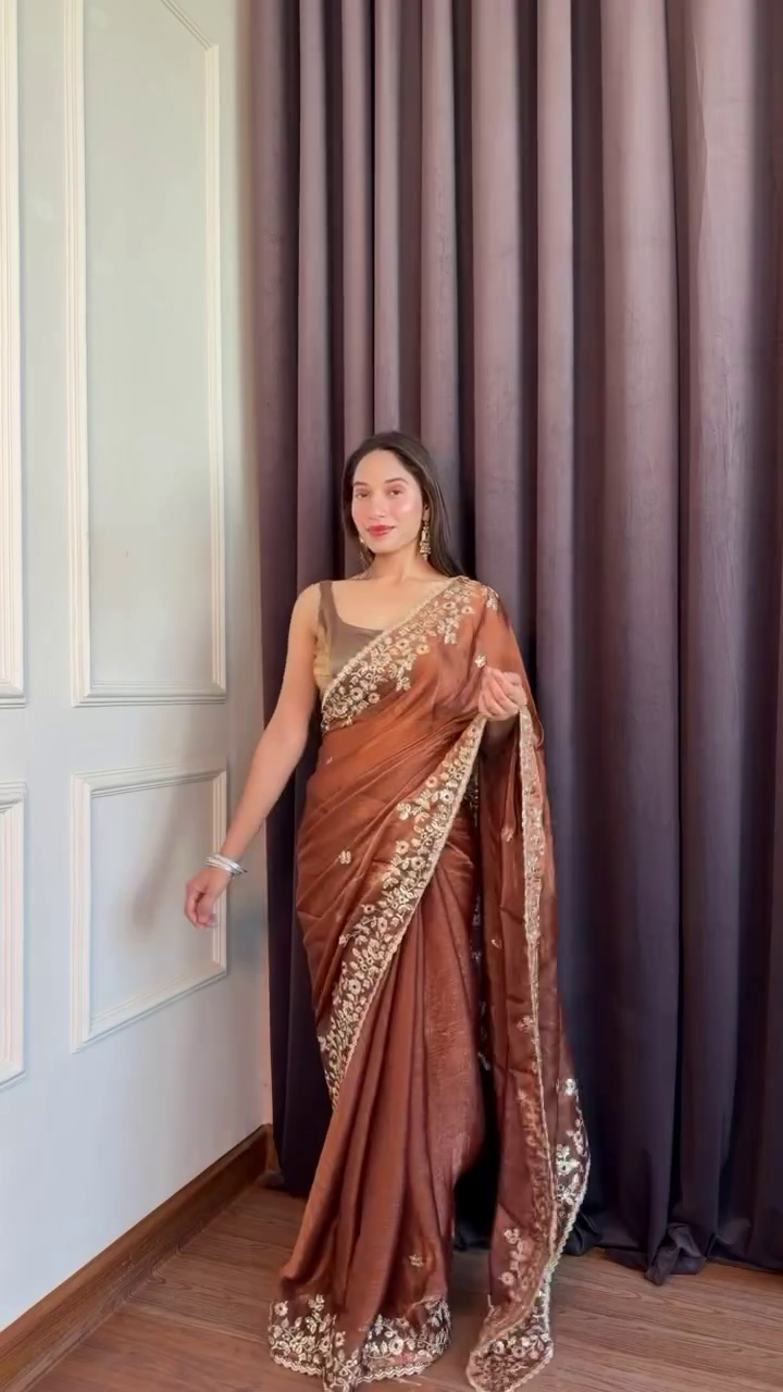 Midnight Black Saree