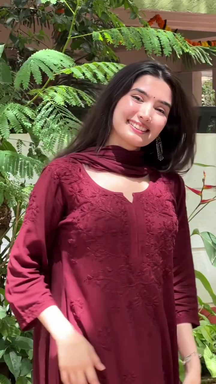 Maroon Ethnic Kurta Elegance