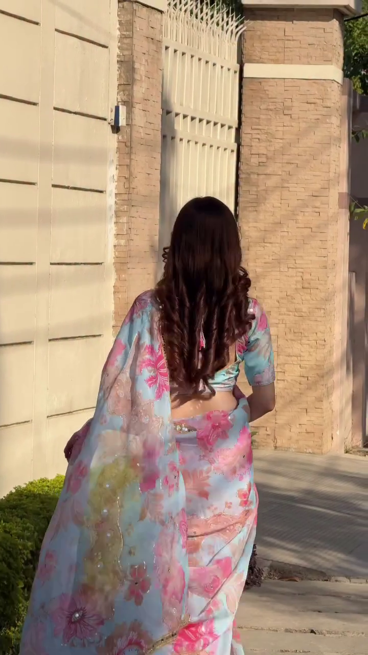 Pastel Saree Perfection