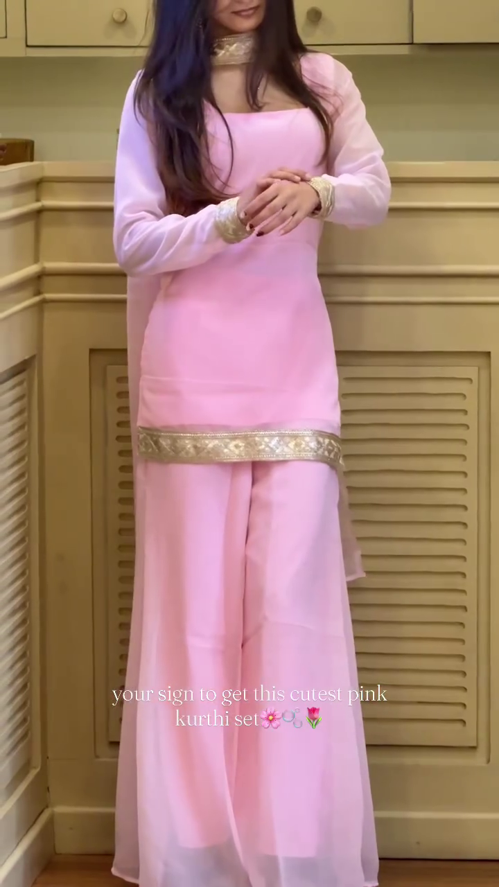 Cute Pink Kurti Charm