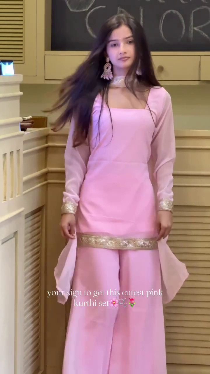 Cute Pink Kurti Charm