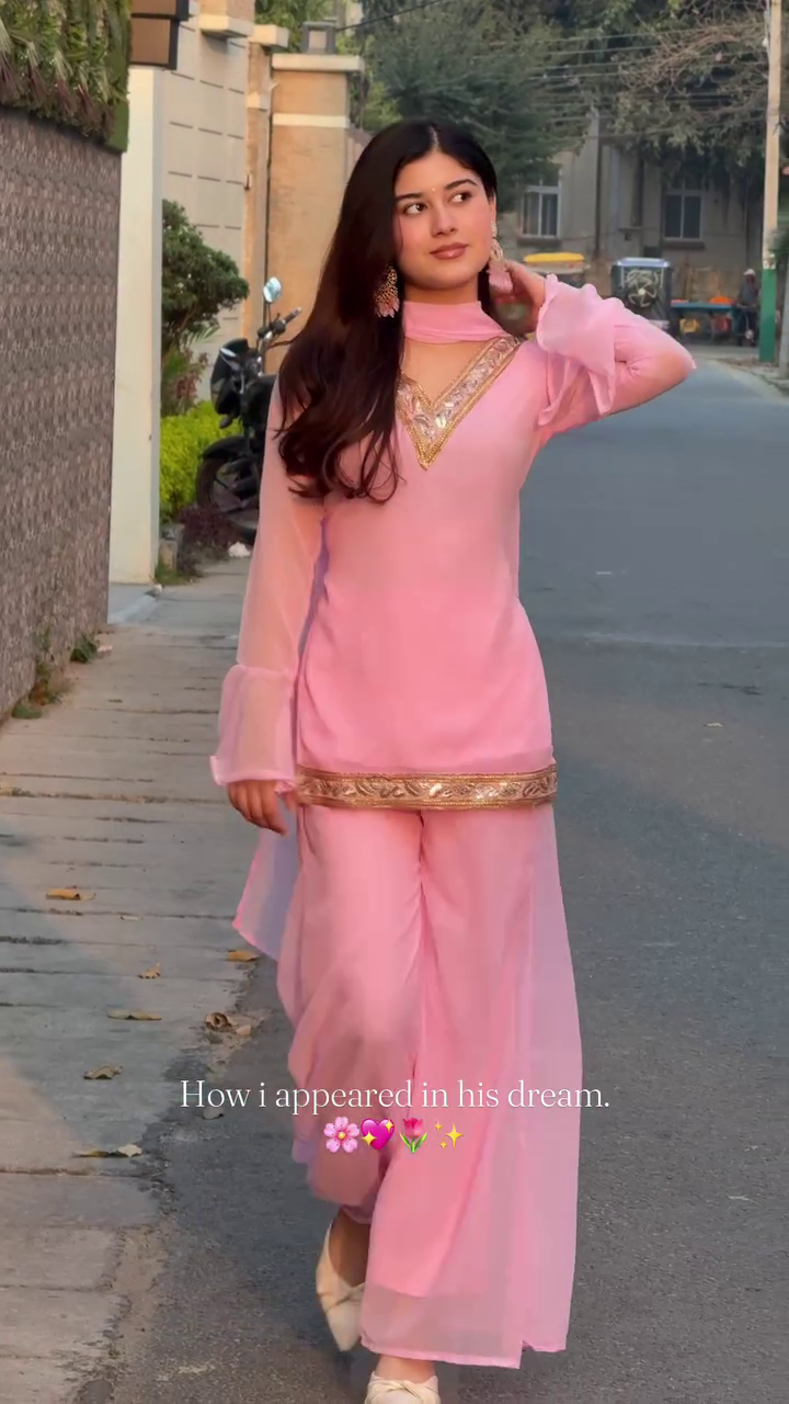 Soft Pink Festive Suit Set