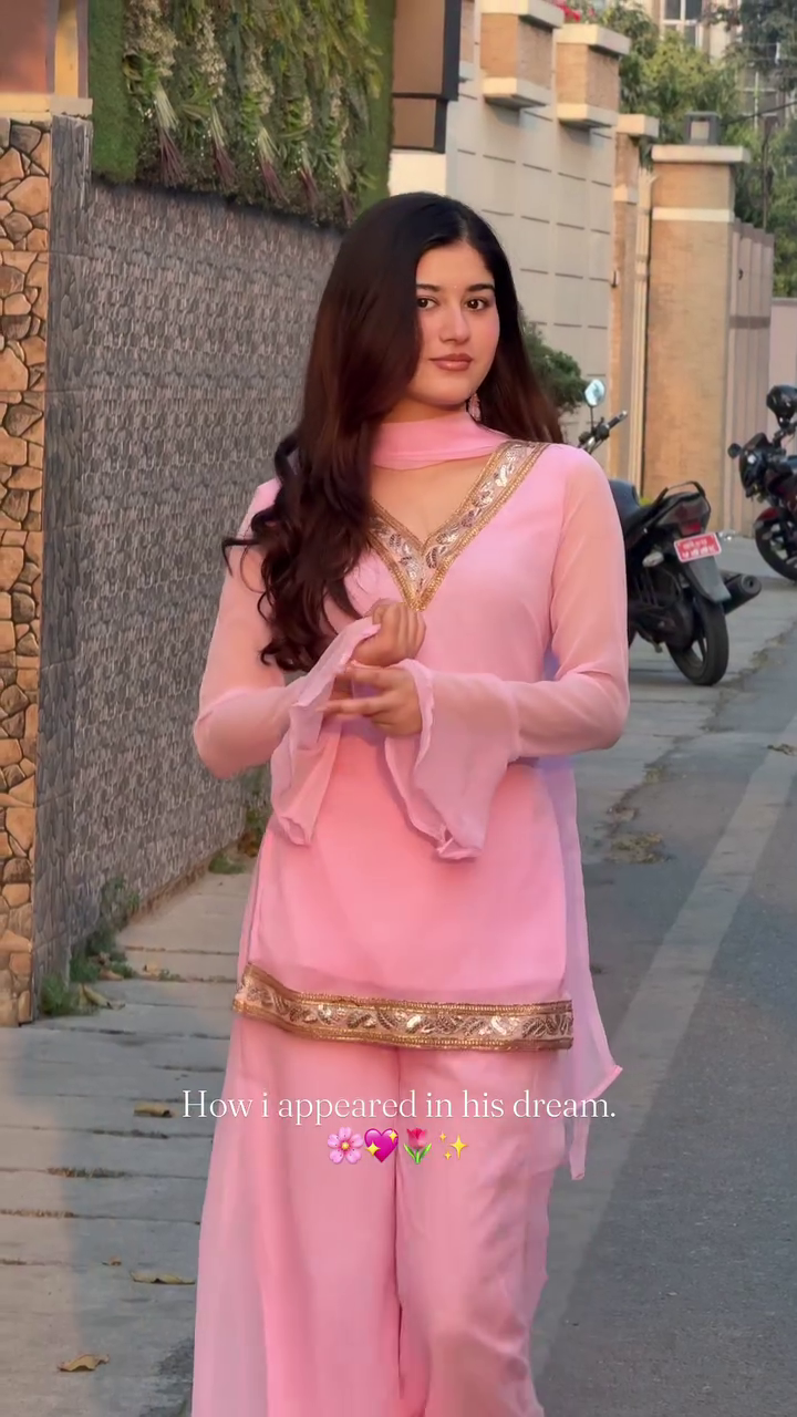 Soft Pink Festive Suit Set