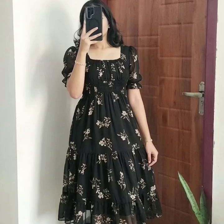 . Maroon Embroidered Anarkali Dress