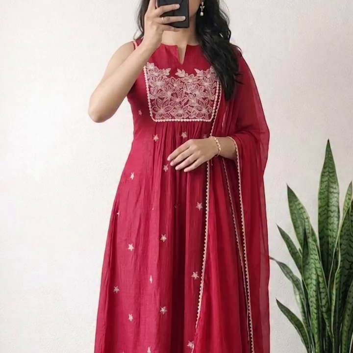 Emerald Green Anarkali Suit Set