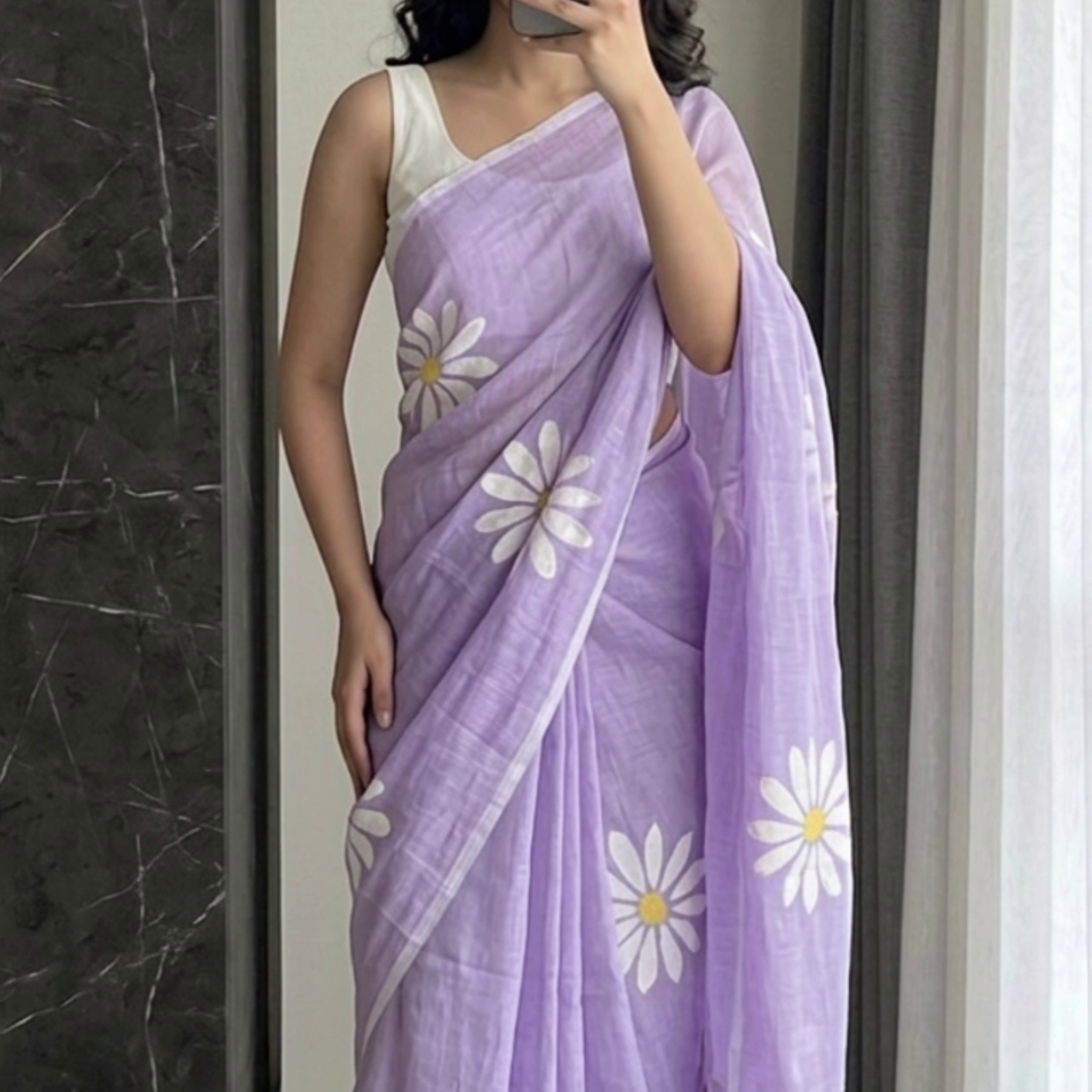 Red Traditional Printed Saree