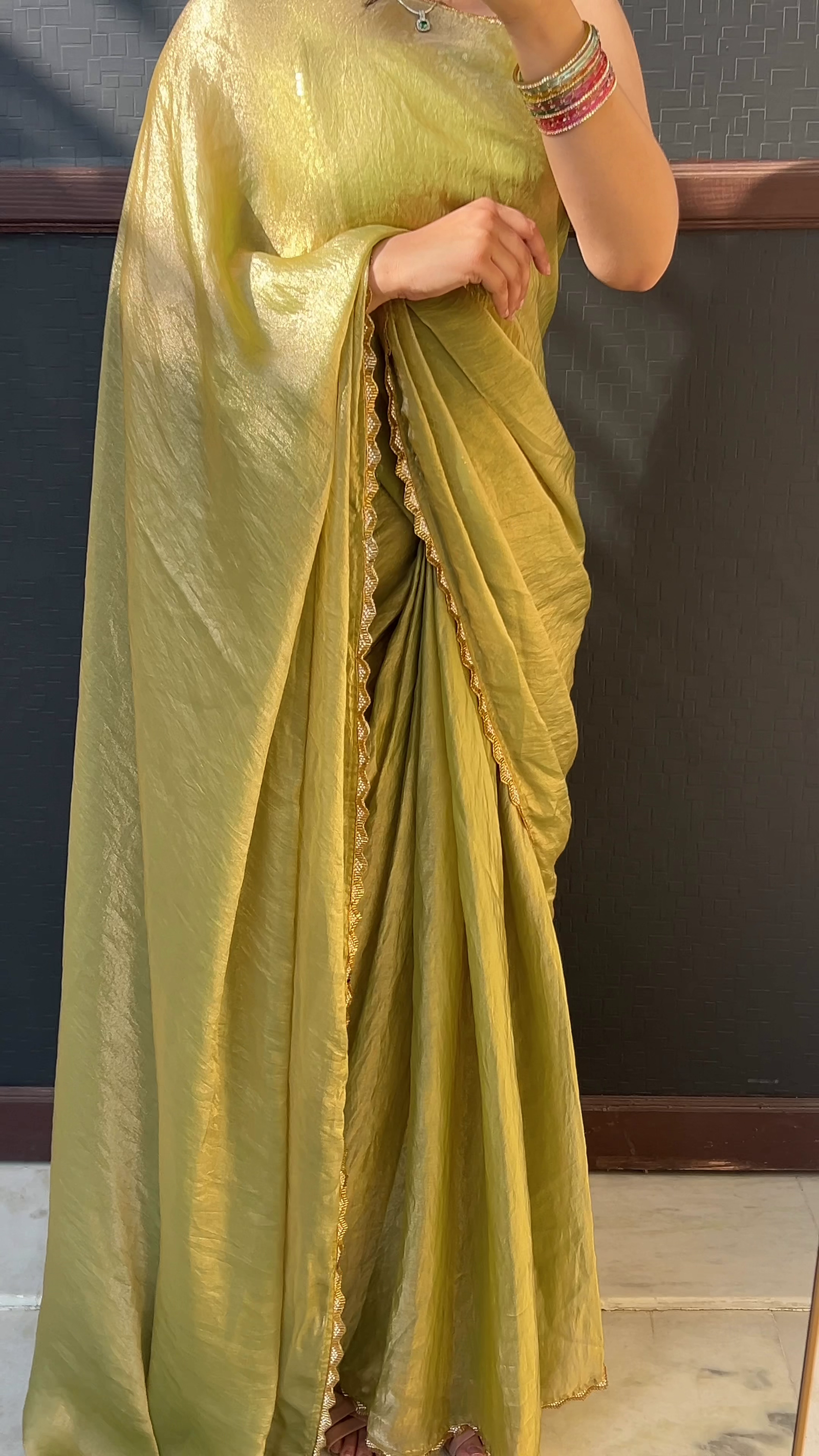 Magenta Sheer Elegance Saree