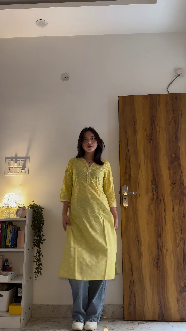 Lemon Yellow Everyday Cotton Kurta