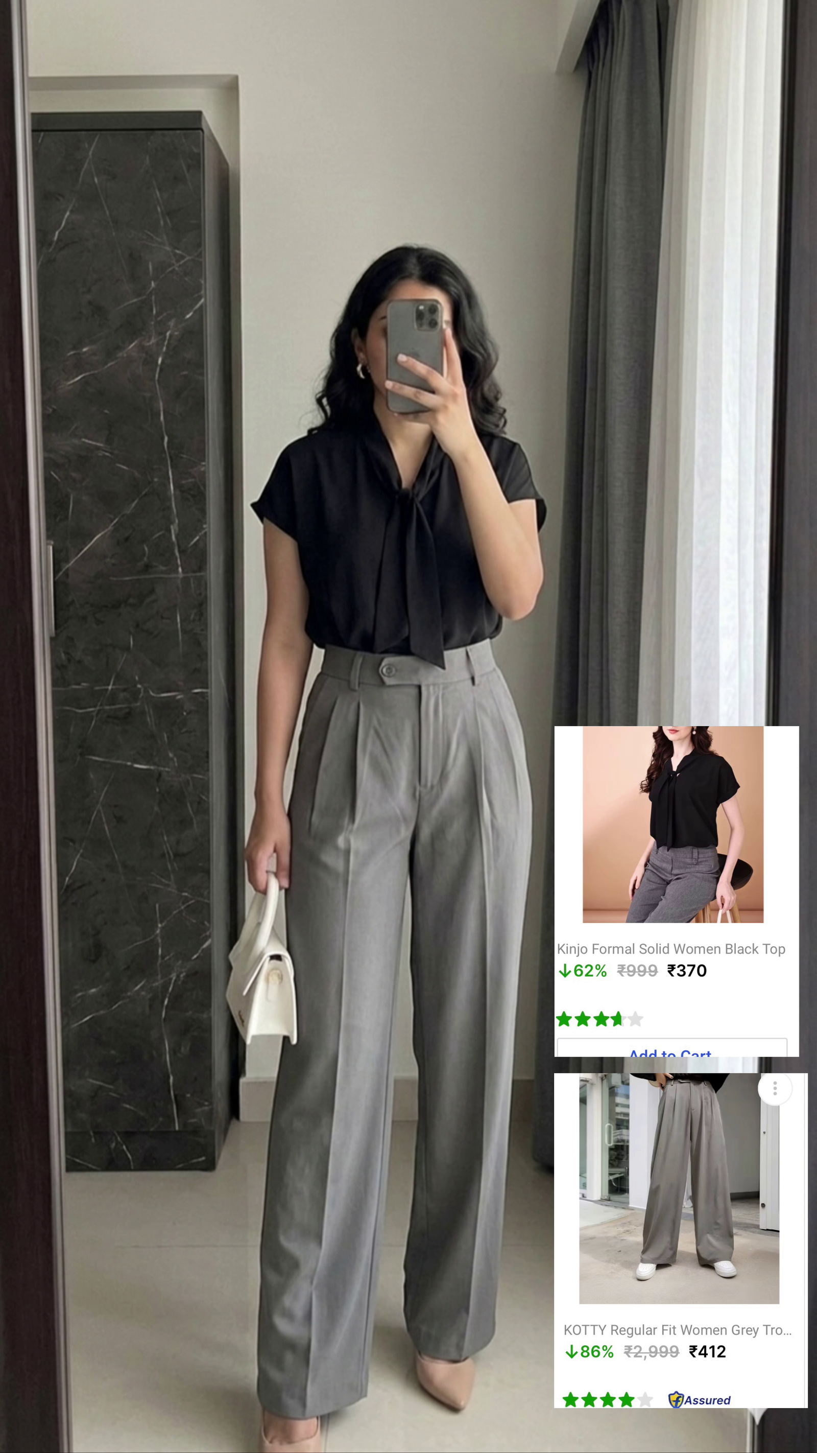 Rust Printed Kurta with Straight Pants