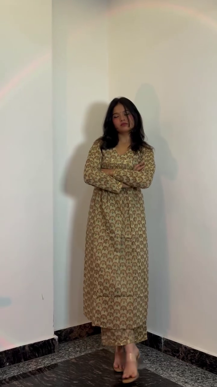 . Office Chic Printed Co-ord Set