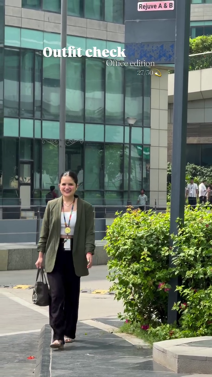 Power Blazer Office Look