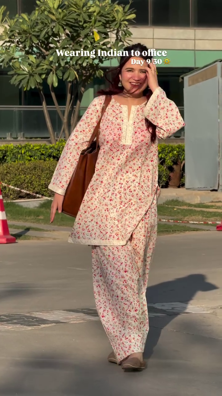 Soft Floral Workwear Charm