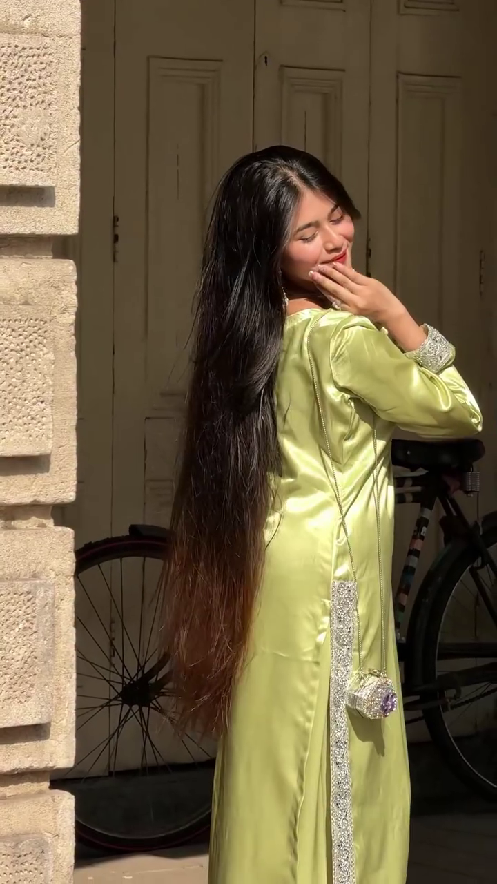 Soft Satin Festive Look