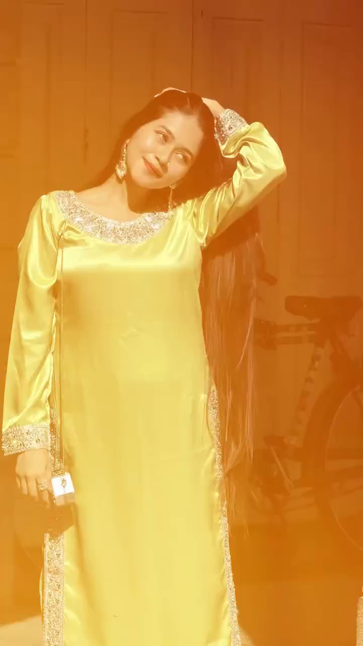 Soft Satin Festive Look