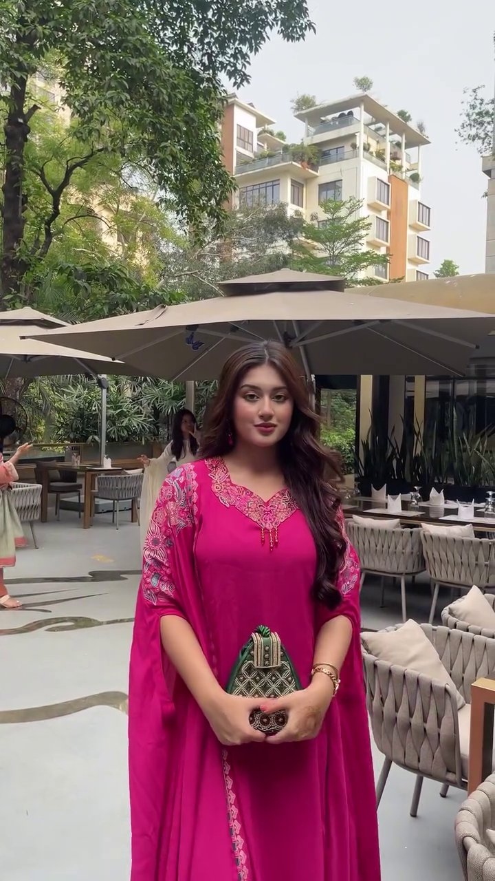 Modern Pink Festive Drape