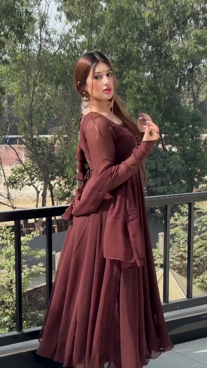 Chocolate Brown Flow Dress