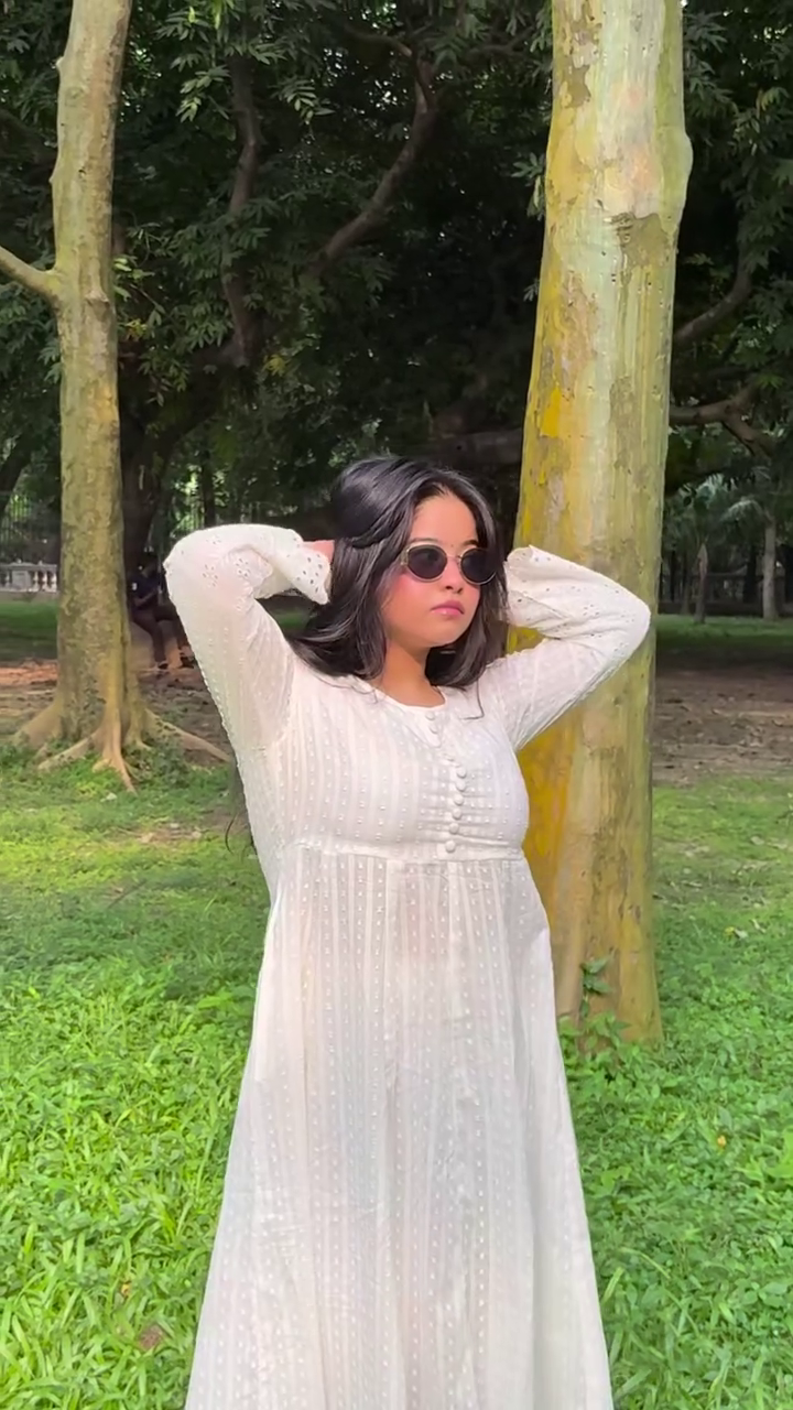 Soft White Minimal Dress