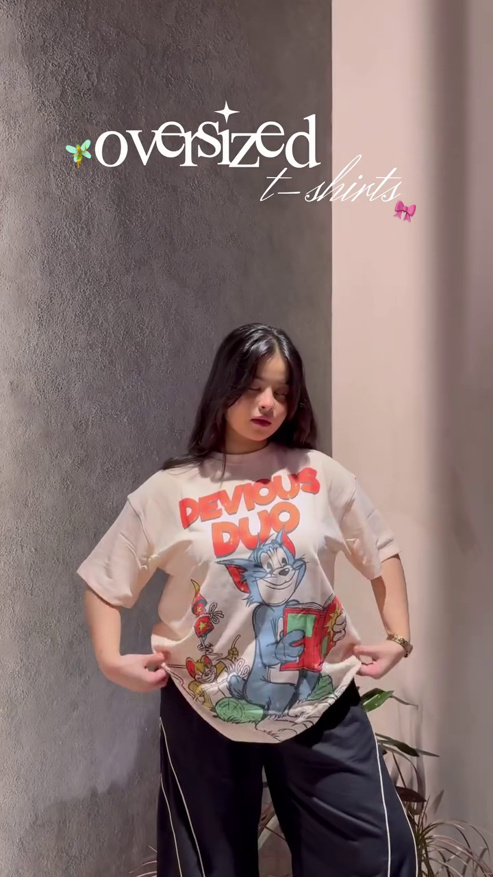 Cute Oversized Graphic Tee