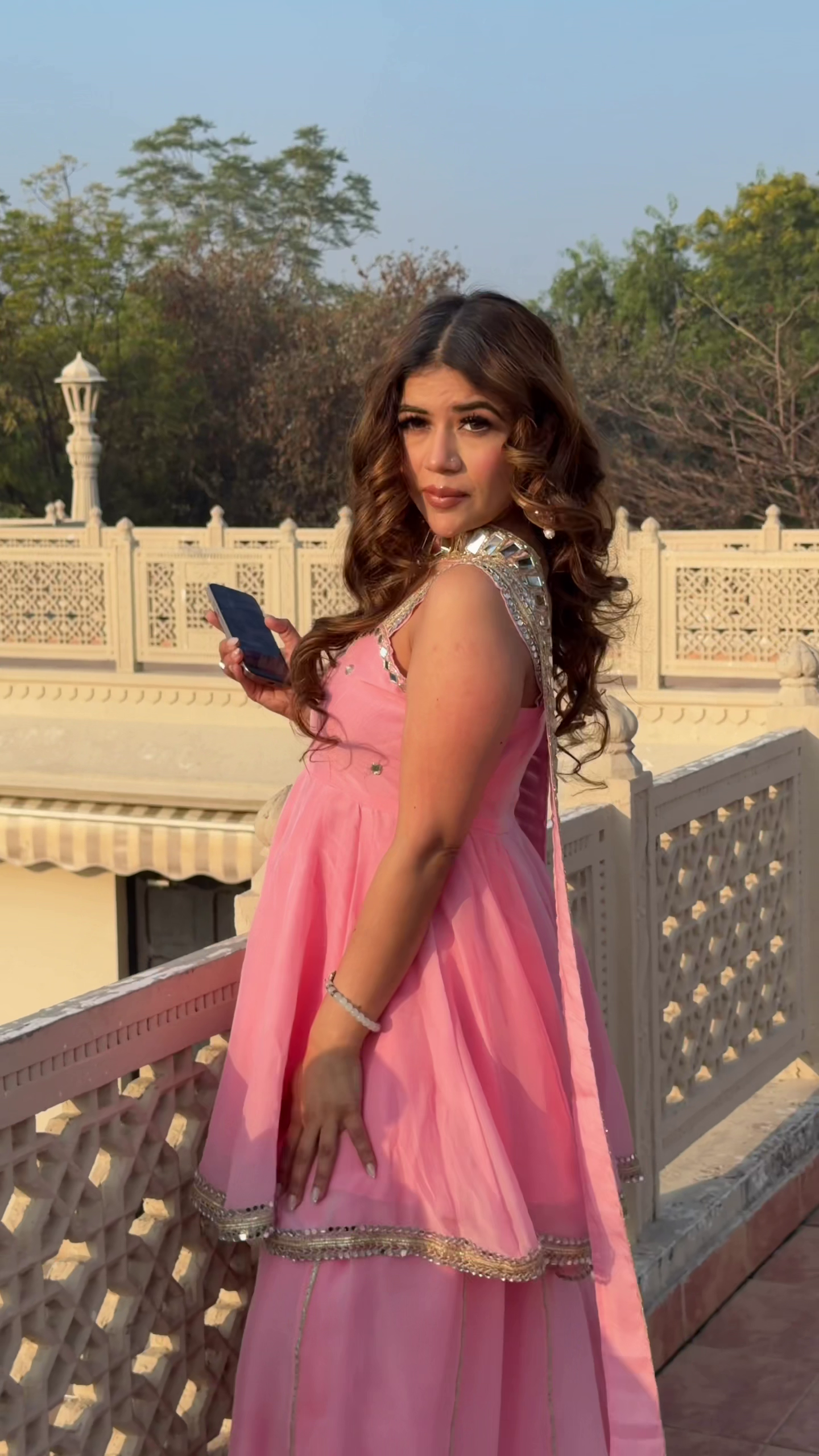 Soft Pink Festive Flair Anarkali