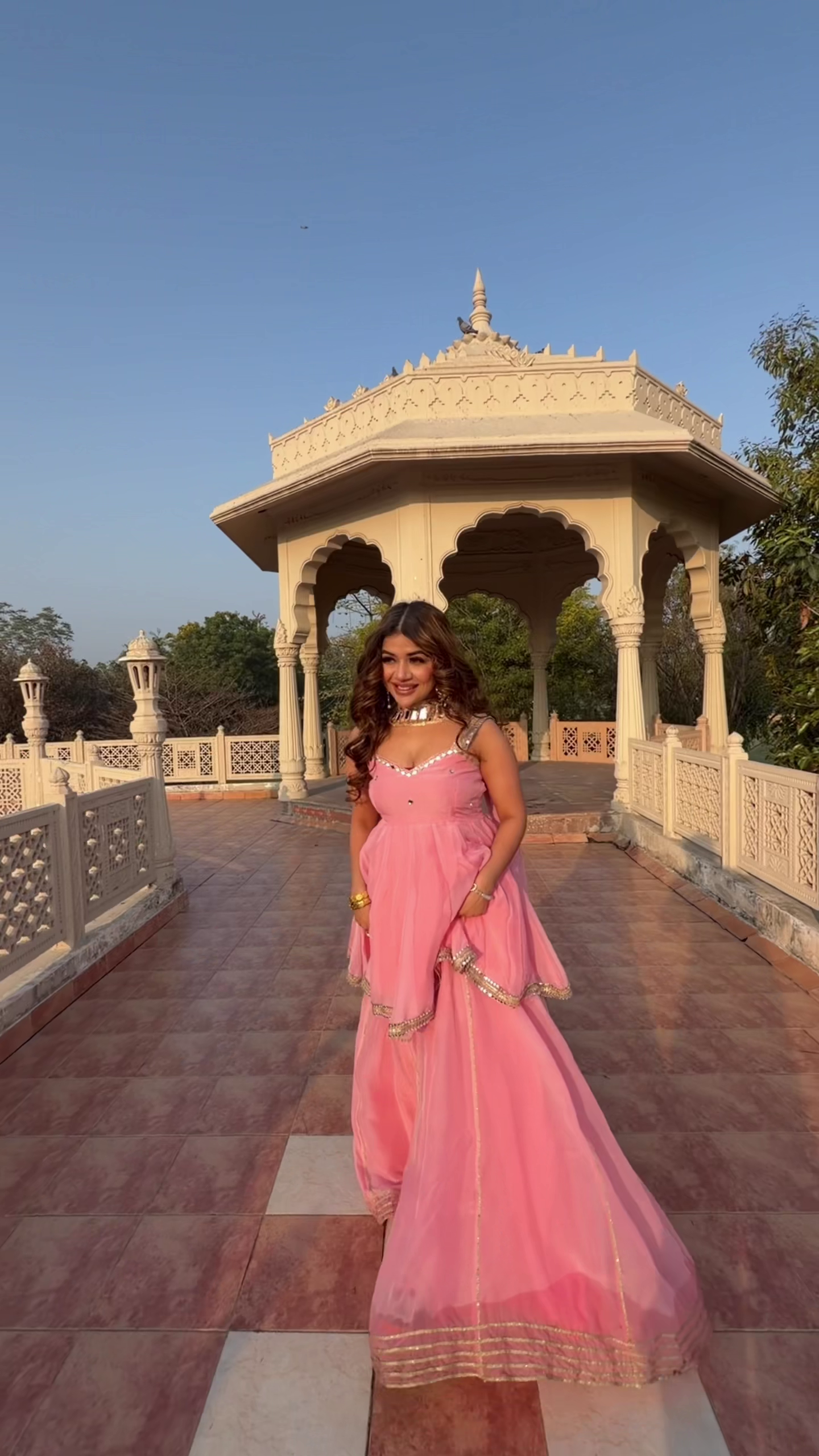 Soft Pink Festive Flair Anarkali
