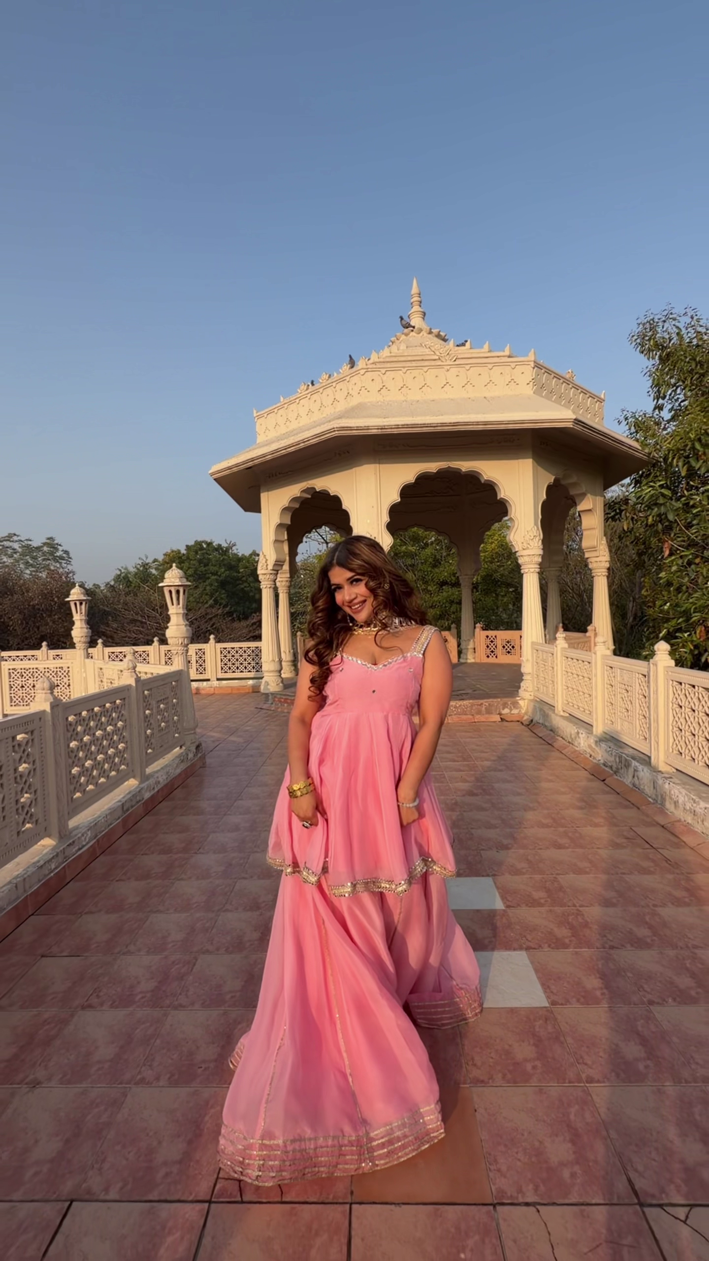 Soft Pink Festive Flair Anarkali