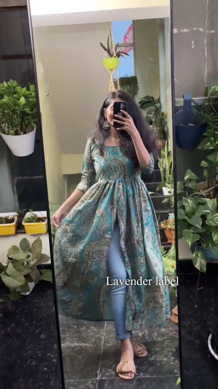 Indigo Ikat Flow Dress