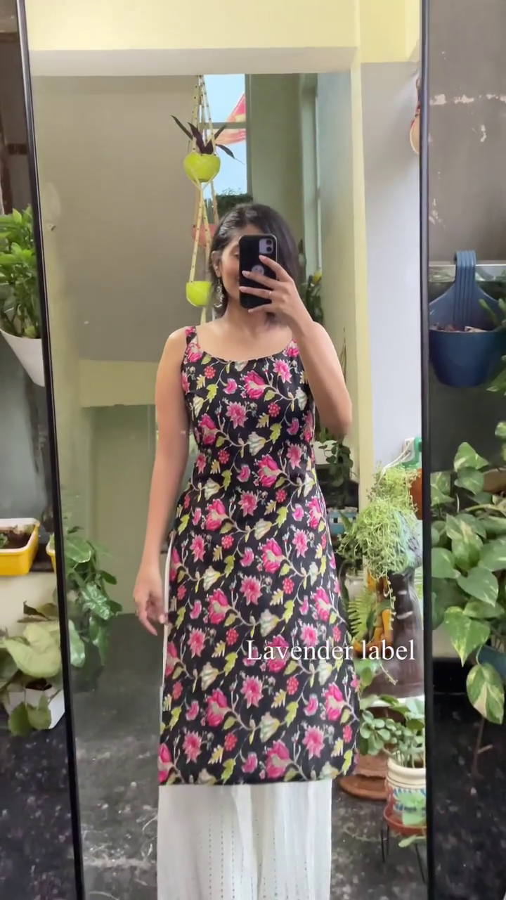 Indigo Ikat Flow Dress