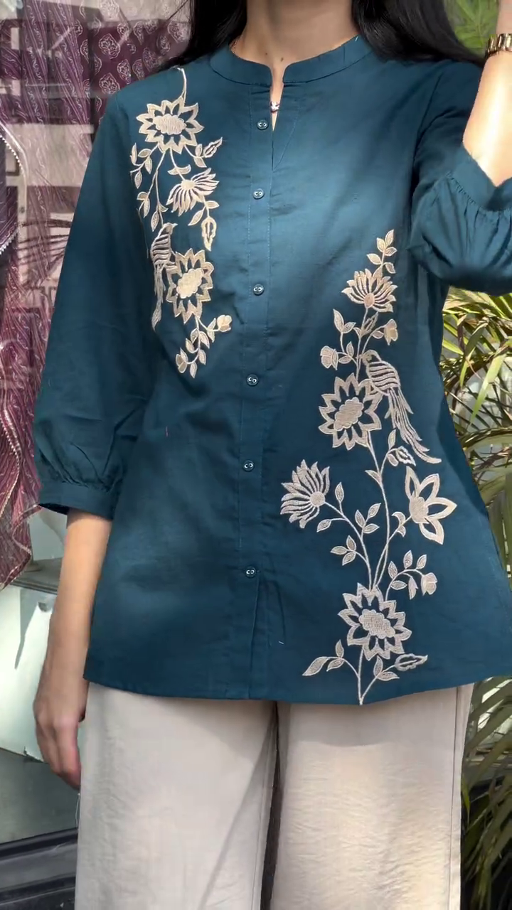 Stylish Ruby Printed Kurta – Floral Charm for Modern Women