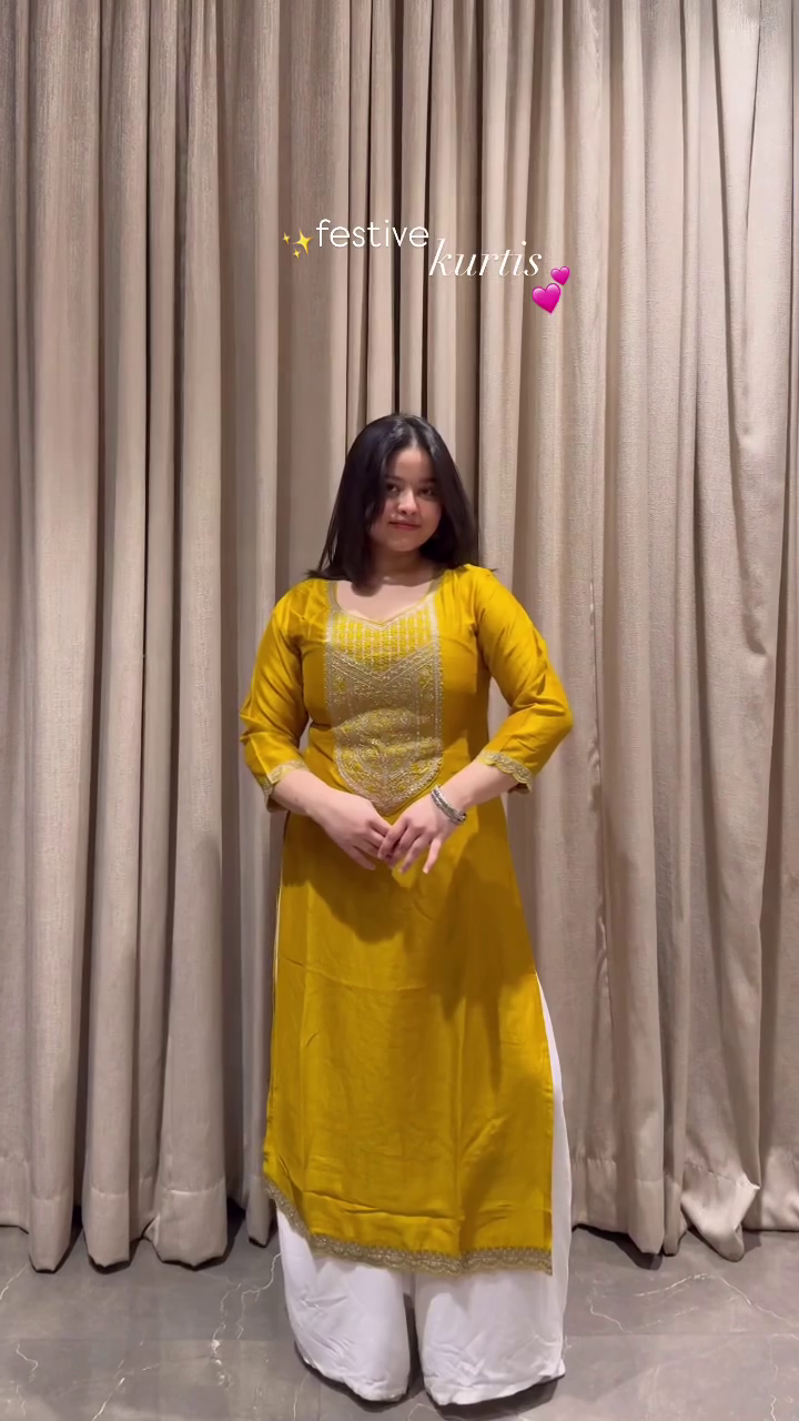 Purple Festive Kurti Set