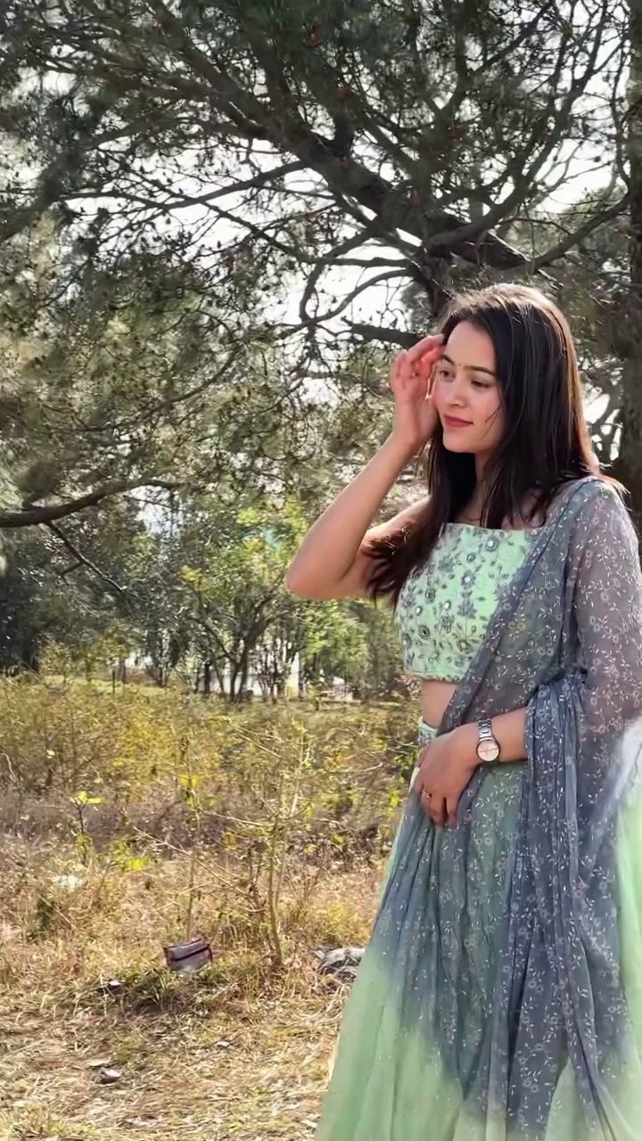 Pastel Green Lehenga Set