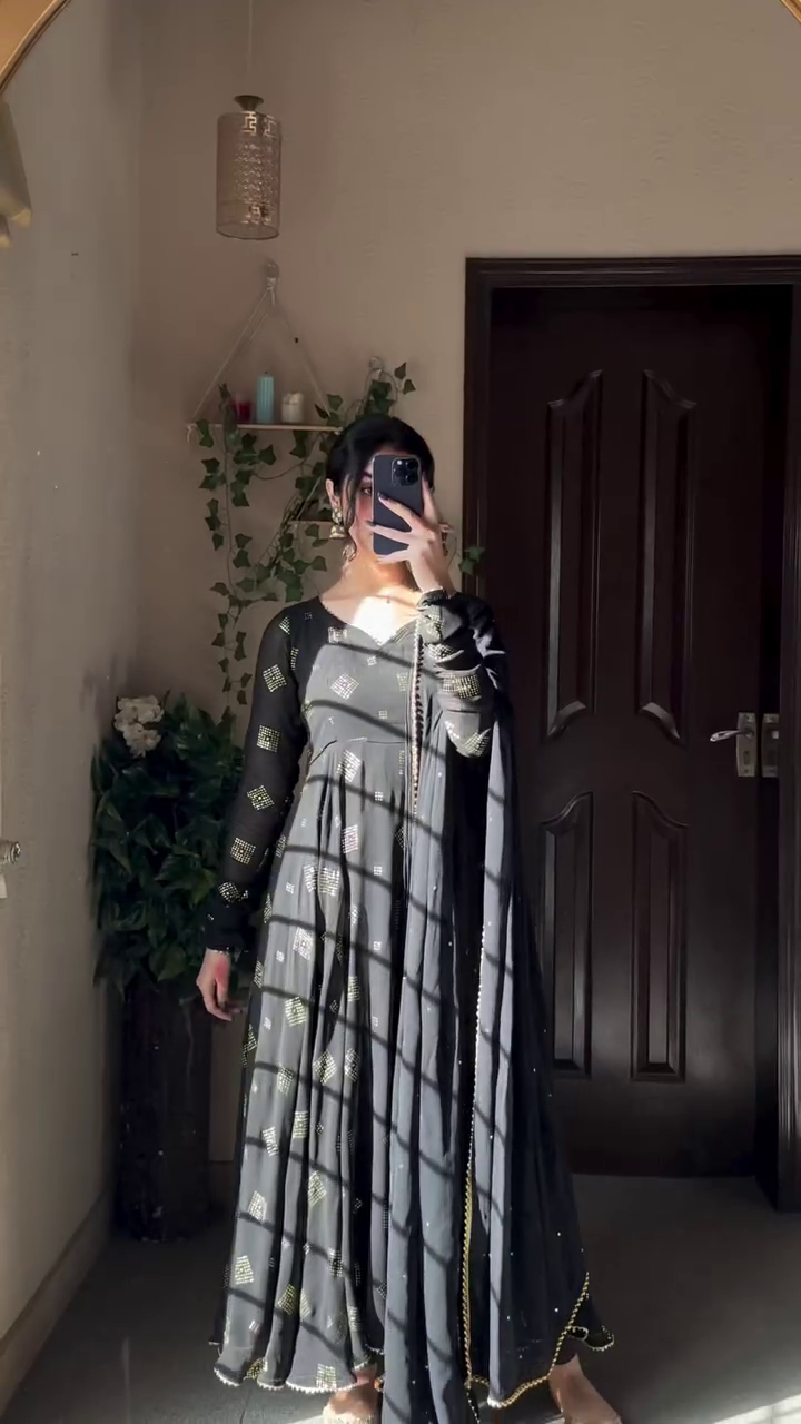Black Anarkali Dress