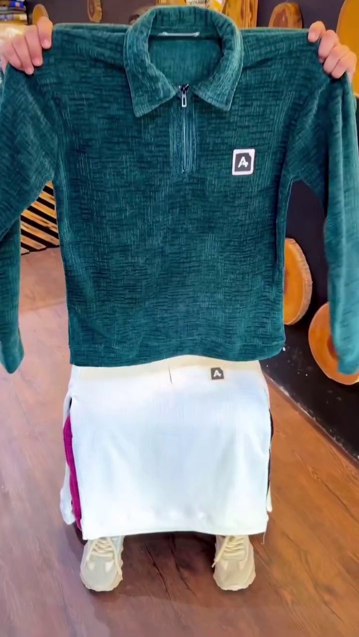 Arctic Textured Zip Collar Sweatshirt Set ⚪️🌨️ - Image 3