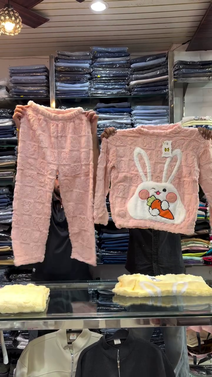 π° Kids Ultra-Soft Winter Night Suit Set β Bunny Love Edition π° - Image 5