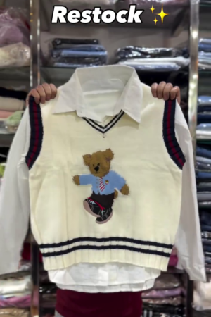 π§Έβ¨ Teddy Prep Layered Knit Vest Shirt β Back in Stock! β¨π§Έ