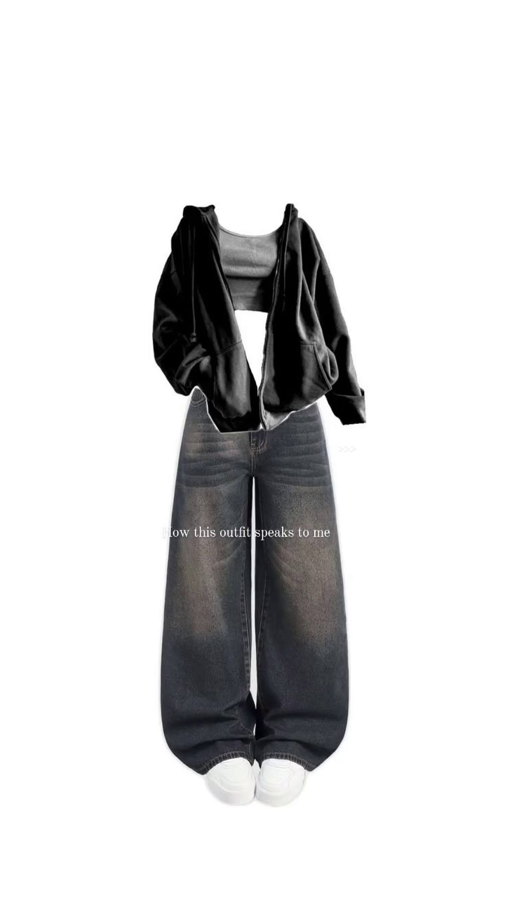 π€ Effortless Luxe Ribbed Knit Top & Wide-Leg Denim Co-Ord Look π€ - Image 5