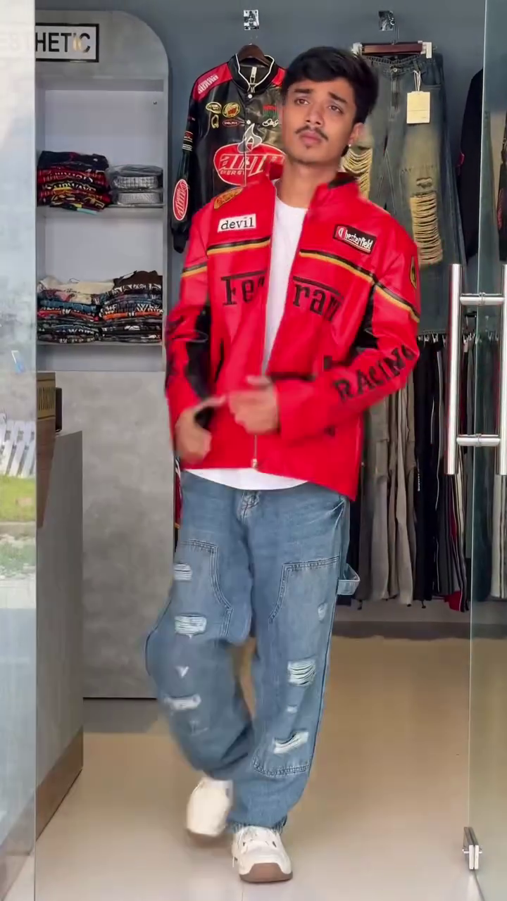 π₯ Premium Racing-Inspired Biker Jackets β Ferrari & Red Bull Edition π₯ - Image 4