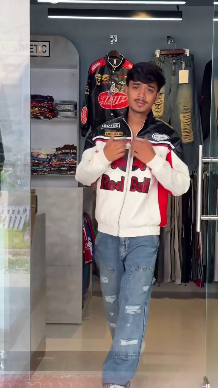 π₯ Premium Racing-Inspired Biker Jackets β Ferrari & Red Bull Edition π₯