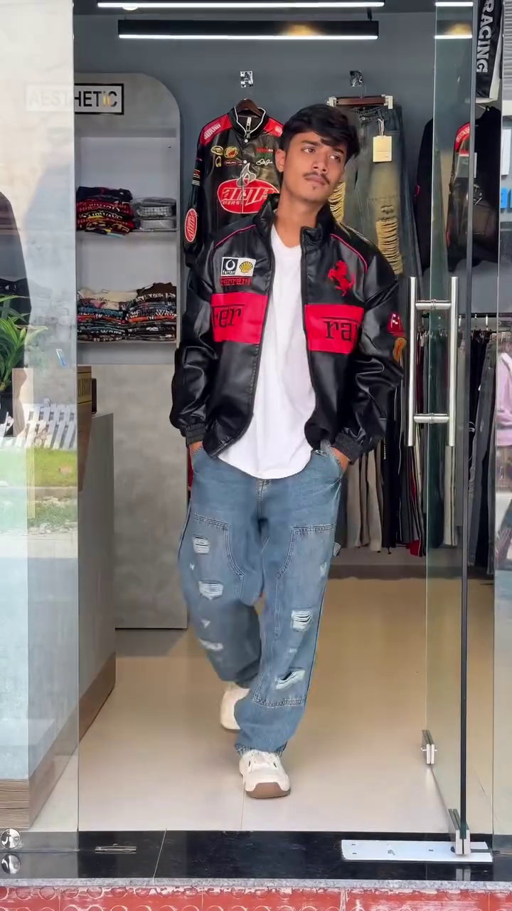 π₯ Premium Racing-Inspired Biker Jackets β Ferrari & Red Bull Edition π₯ - Image 8