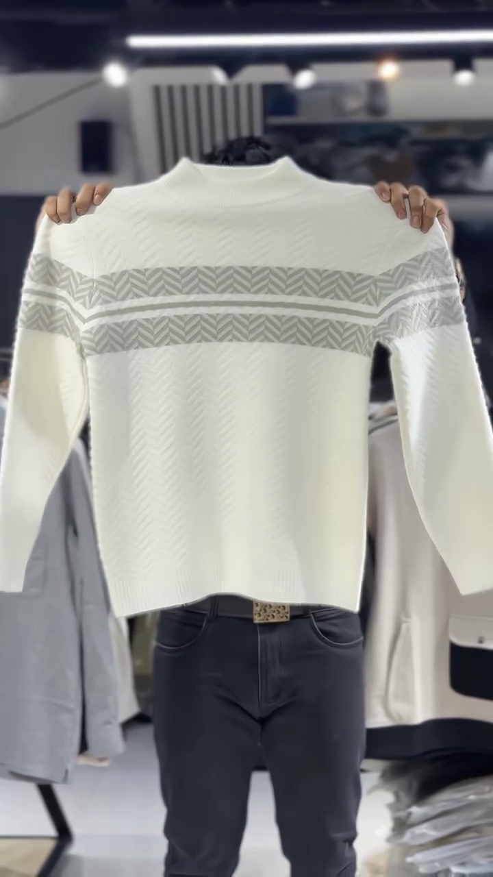 ❄️ Premium Chevron Knit Winter Sweater – Warmth with Modern Elegance ❄️